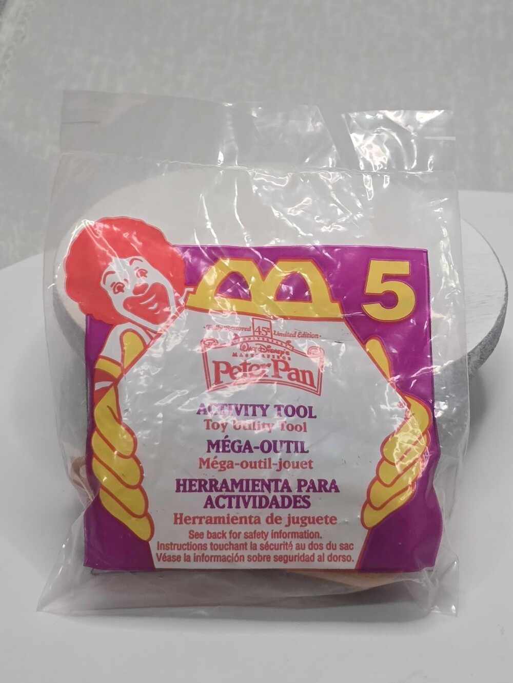 McDonalds Peter Pan Activity Tool # 5 Happy Meal Toy Utility Tool [Read Details]